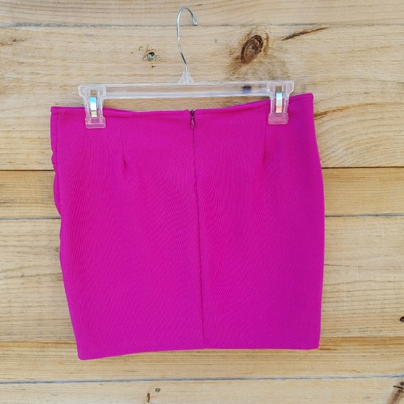 Mini Fushia Bodycon Skirt M - Picture 2 of 4